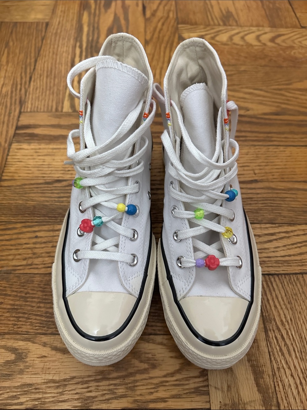 Converse Chuck 70 HI (Color: White/Black/Natural Ivory